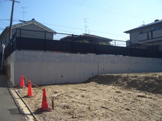 東山区今熊野既存擁壁撤去・擁壁新設工事